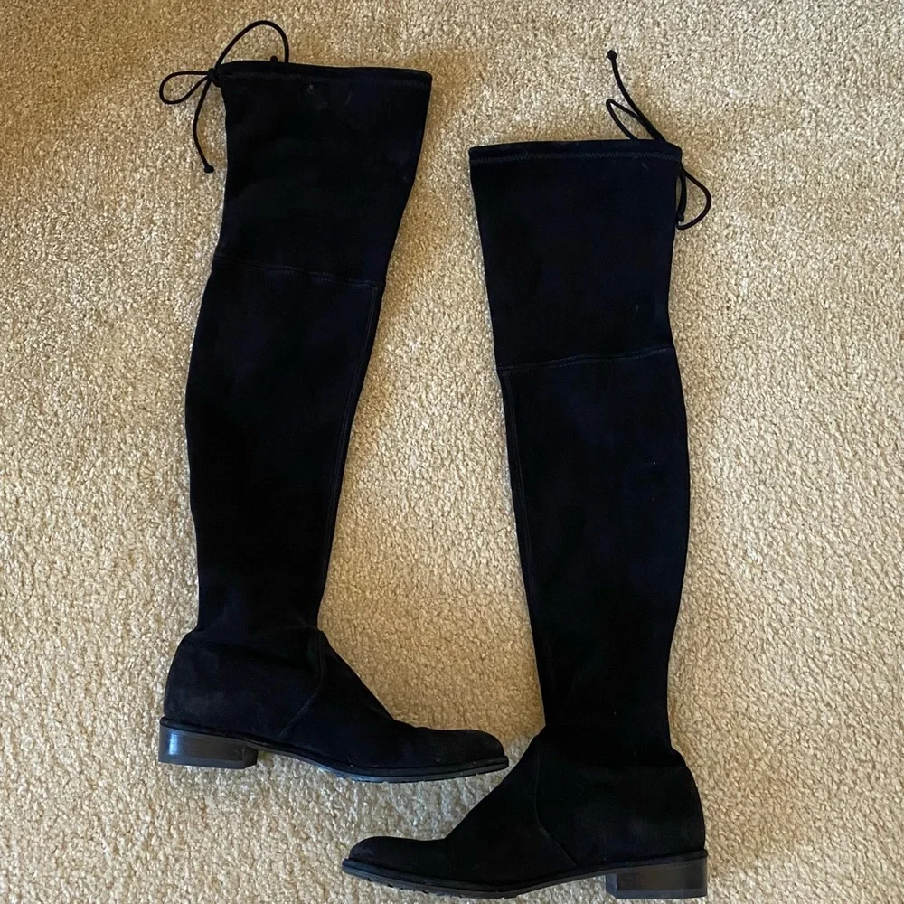 Stuart Weitzman Lowland Over the Knee Suede Boots